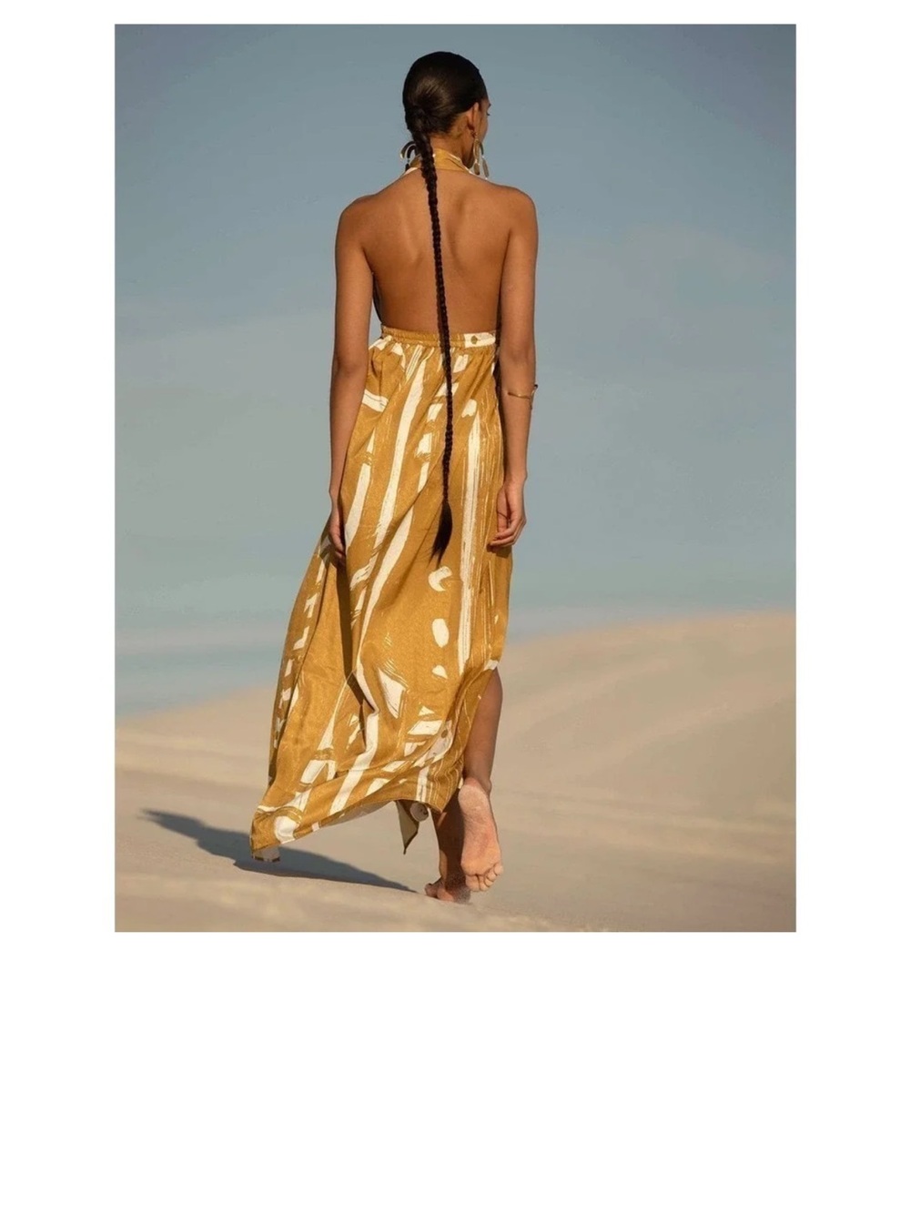 DIARRABLU
Mailys Suto Print Convertible Dress In Suto Gold